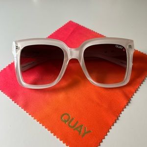 Quay Australia white sunglasses